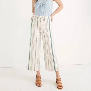 MADEWELL Striped Emmett Wide Leg Pants